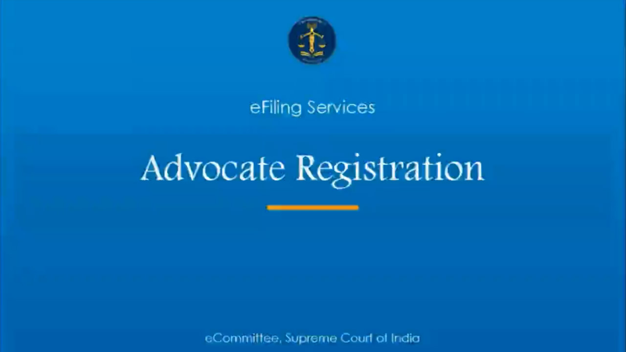 New user registration by Advocate